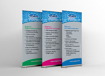 onwerp van verschillende banners segorex